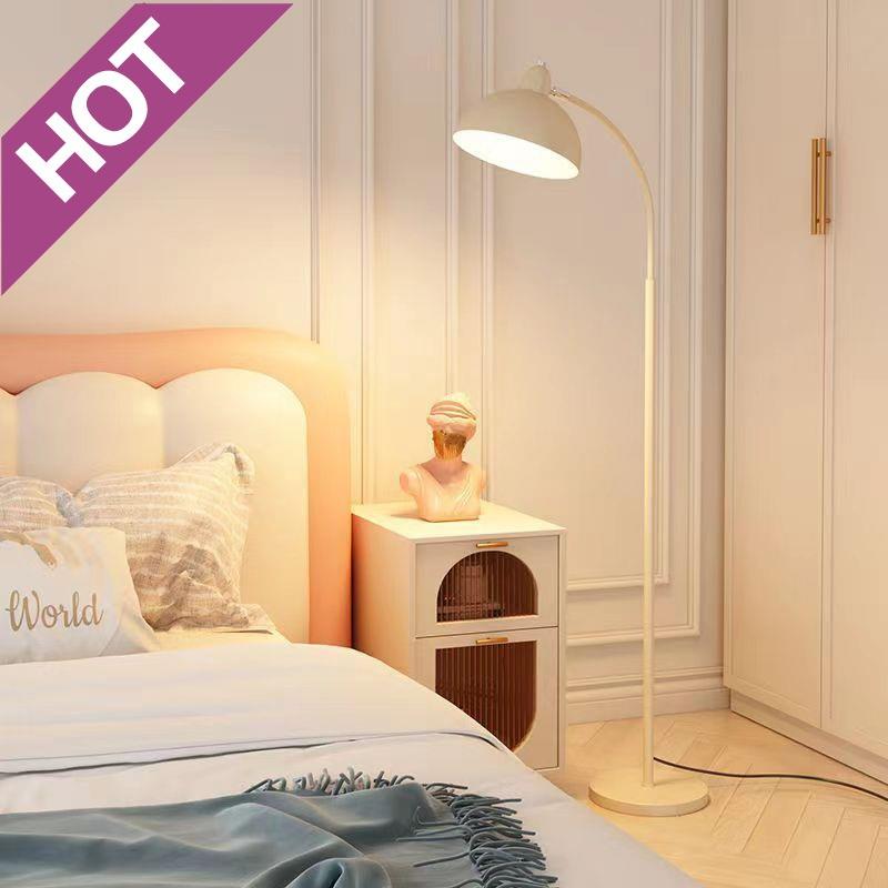 zsr落地灯客厅奶油风茶几沙发边摆件落地护眼灯卧室床头书桌旁网