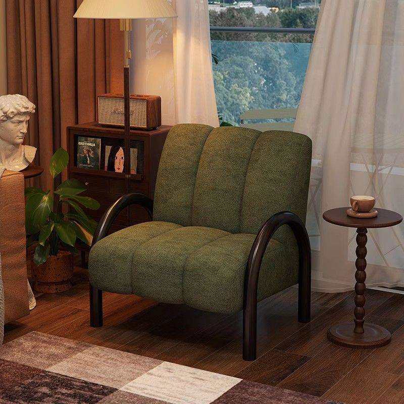 中古风布艺设计师款法式单人沙发椅复古客厅阳台靠背休闲椅子单椅,家装灯饰光源,其它灯具灯饰,淘宝优惠券,粉丝福利购,淘宝优惠卷