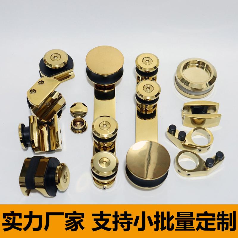 不锈钢淋浴房移门吊轮配件浴室玻璃门推拉门止摆器五金套装静音