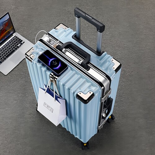 行李箱24寸铝框加厚旅行箱