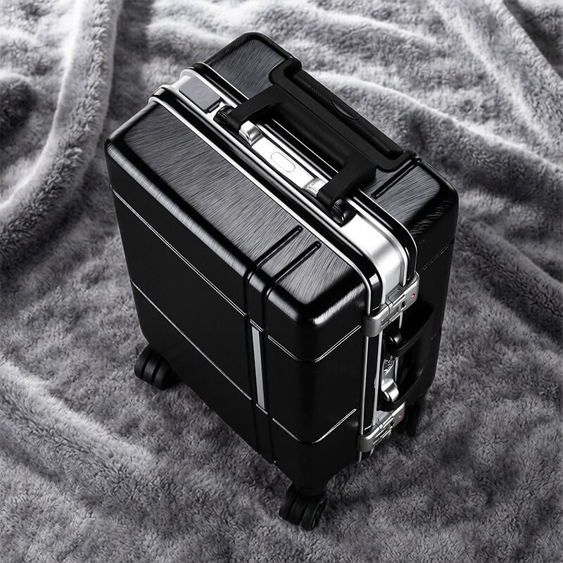 行李箱男生大容量铝框多功能旅行箱静音万向轮密码箱学生拉杆箱女