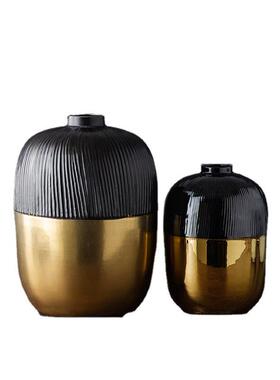 陶瓷花插摆QKB件客厅插花饰品现代装简约家用餐桌意青花瓷创家居