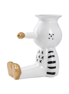 长鼻子条纹手绘艺术艺品客厅电视小雕柜塑饰装品软装RZ-DS-20工摆