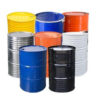 油桶200油油升闭口铁柴桶化工铁桶汽专200l用桶蓝密封色废储圆桶