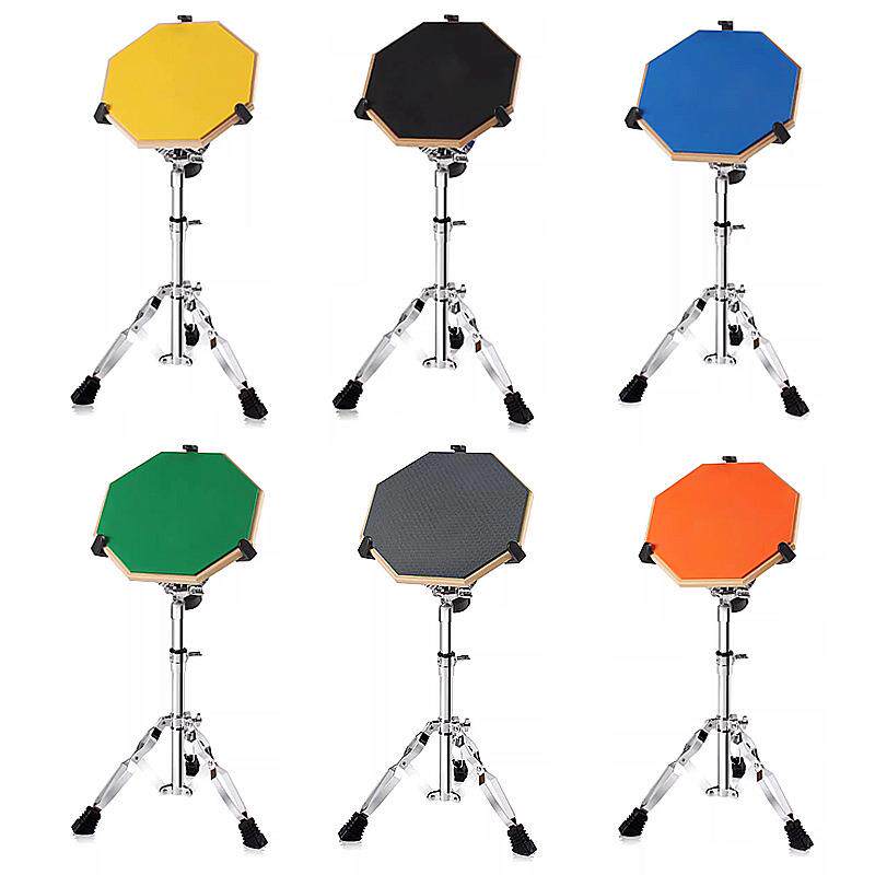 工厂直销12寸鼓架电子哑鼓练习哑鼓套装XCN鼓面镀双腿支架