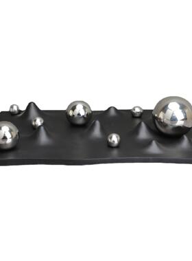 代简约黑白树脂动感盘样板房电饰视柜卧室书房客厅餐厅001棋现玄