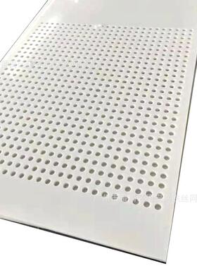 白V色塑备料冲孔隔网过滤网板PPPC板冲孔聚丙烯圆孔工业设防FEB护