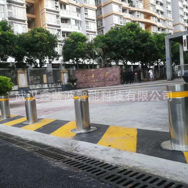 学校单位防恐防暴阻车桩全自动液遥车辆升降柱压驱动控升降桩
