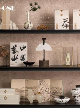 宋代美学高端会所办公室陈列摆放工艺品家居装饰品茶室新中式摆件