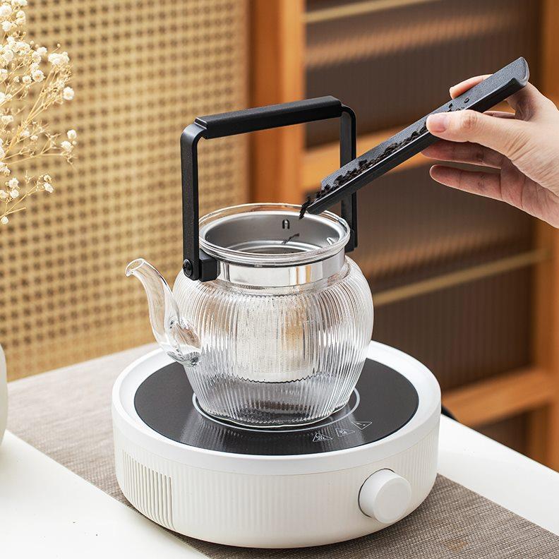 电陶炉煮茶器耐热玻璃煮茶壶泡茶家用办公室茶具烧水壶煮茶套装