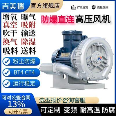 FBZ-71D防爆型高压风机漩涡气泵耐高温鼓风机 漩涡气泵高压风机