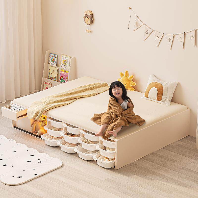 考拉森林儿童床男孩女孩单人床高箱储物儿童房榻榻米收纳床小户型