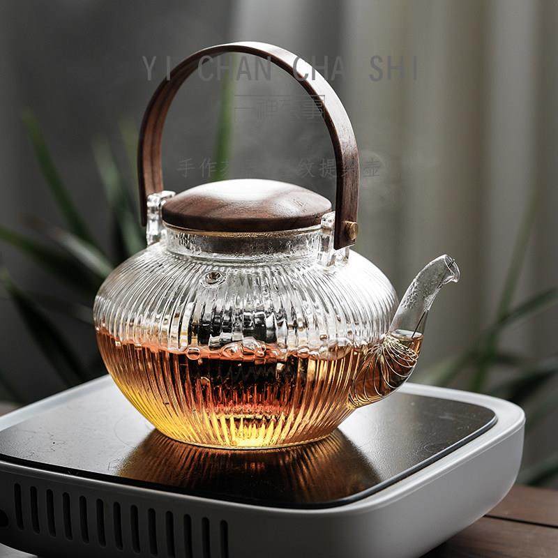 一禅 耐热玻璃煮茶壶过滤泡茶壶提梁壶电陶炉加热家用功夫茶具,餐饮具,茶壶,淘宝优惠券,粉丝福利购,淘宝优惠卷