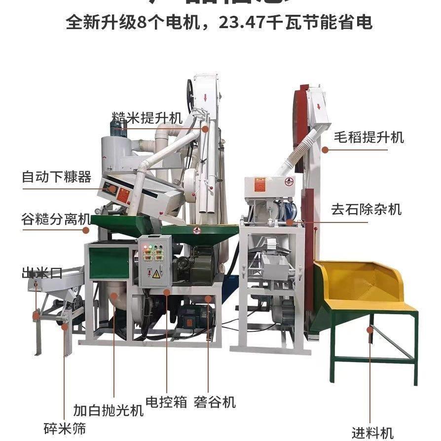 碾米机大型新款商用打米机新型组合加工全自动环保精米15砻谷