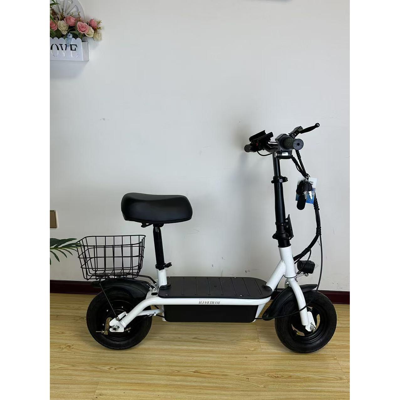 迈特维奇·小布丁电动滑板车迷你两轮单人轻便电瓶车可折叠代步车