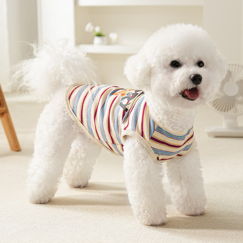 狗狗衣服薄款春夏秋小熊猫狗宠物纯棉背心比熊泰迪衣服夏季
