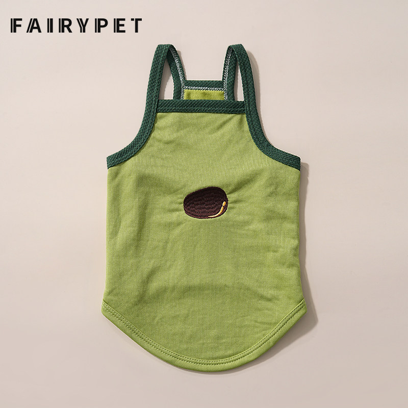 宠物狗狗衣服可爱卡通吊带背心春夏薄款猫咪小型犬比熊泰迪博美