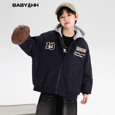 男童冬装外套夹棉加厚2025