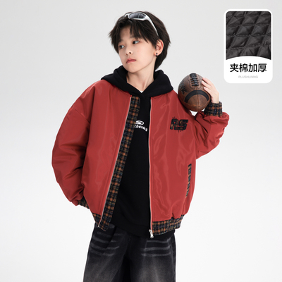 男童秋冬款外套夹棉加厚2025