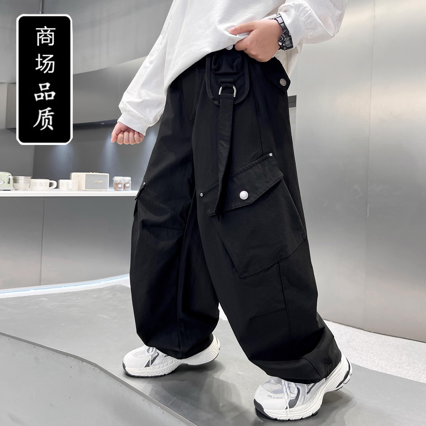 秋装休闲洋气裤中大童痞帅男孩潮