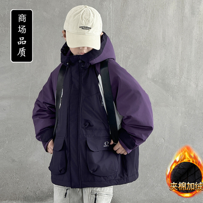 男童加厚外套冬款2025新款