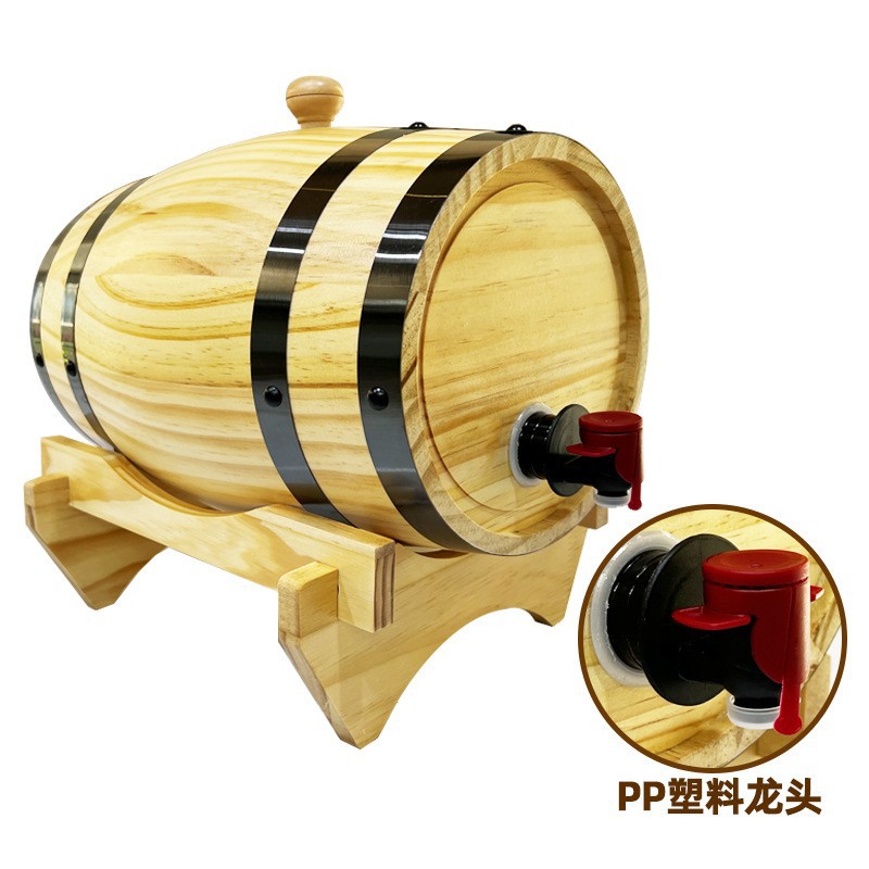 红酒橡木桶酒吧餐饮自酿木酒桶装饰摆件木桶木质烧烤店自助啤酒桶
