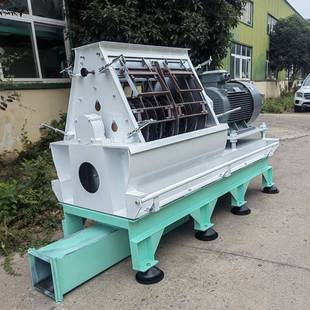 秸秆竹粉碎机水滴式玉米棒芯粉碎机生粉产线78796壳花子生秧谷碎