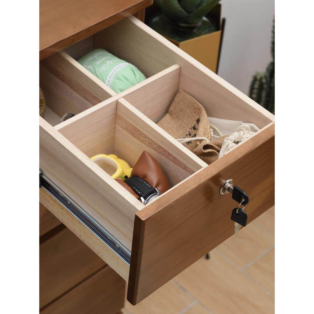 ?五斗柜实木F7TT5965简约美橱式抽屉柜锁子靠墙储柜物卧室五斗带