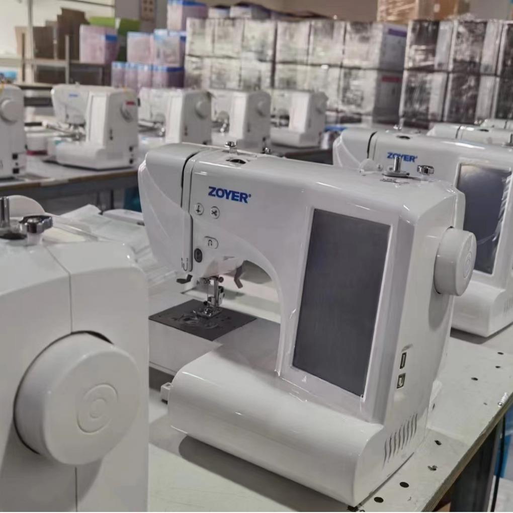 电脑自绣花体触摸屏家机用缝纫机全动缝绣一小型详细请咨刺绣机跨