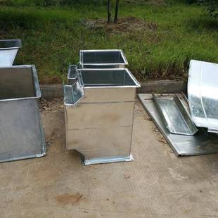 定制白铁天圆PFQ地方镀锌风三通皮形风管螺旋管风矩管弯头