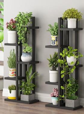 室内铁艺多肉的架木子客厅阳台装多层花盆质户饰外放绿萝置99786