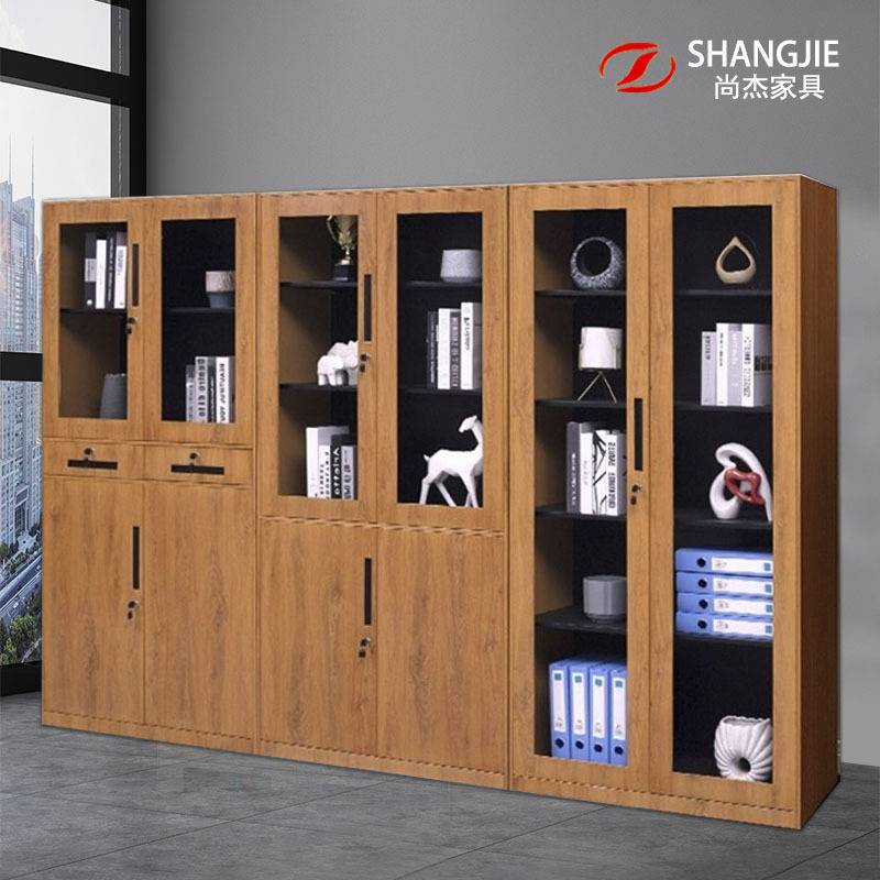 木纹转印文件柜加厚铁皮文件柜拆装窄边柜钢制办公档案柜资料柜子