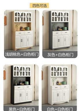 欧式房餐边柜简物约碗柜38331简易储柜客厨厅柜子餐厅茶水柜多功