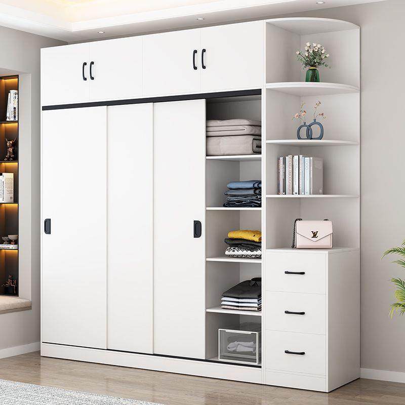 衣家用室卧子推拉门简易组装大容量出租NXR屋柜小户型收柜纳柜大