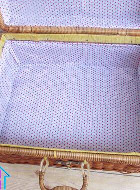 提藤复编大号复古手箱96598996箱藤编收纳古拍照道具