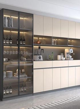 实木餐边柜一23485体靠墙高房储物柜厨岩柜板酒家用客厅柜餐边柜