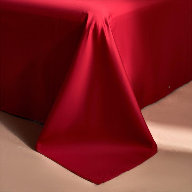 公主风结婚上用品喜四件套大红色档1DBD00支床长绒棉被陪嫁高被套