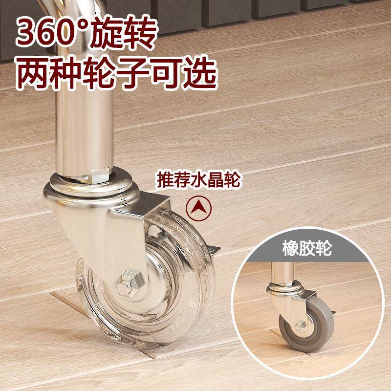 衣架夜家无品牌/用晾挂衣架落地卧室收可纳架置物架移动隔衣架推