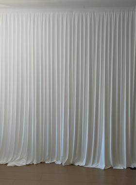 力布婚庆背弹景30479布婚置礼影摄场景布浪漫垂感舞台装饰幕布