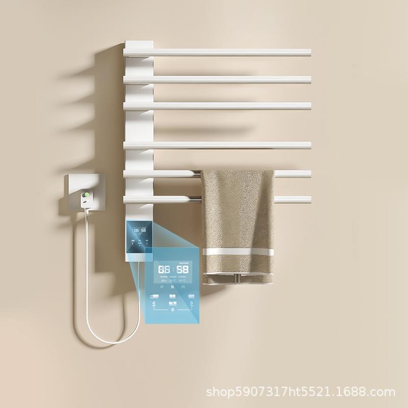 木林电热毛巾A8架希高端碳维菌加热烘干浴室纤简约家用卫生间除抑