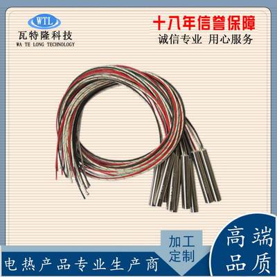 单发热模499具加热管耐高温2头20v3管80v电加热管900度加热棒