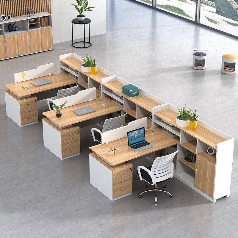 双人电屏风合隔断公桌椅组公司办公室员办工脑桌财务办HY-307公桌