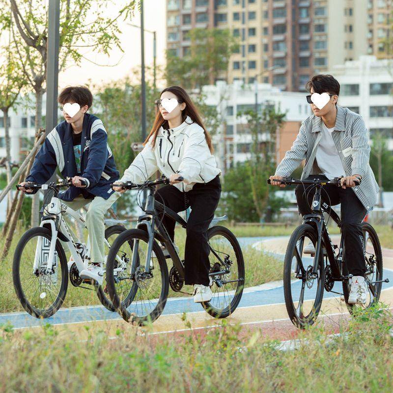 自车行AWE山地越野男女变速轻便单车青少年成地人学生公车路赛车