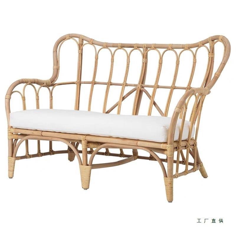 然藤沙发天真藤民F9766898婚庆用院品藤编庭沙发组合客厅单人休闲