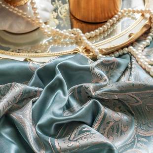 欧式 床罩套被套.15m18.米2m双人床上用 贡缎提花四件26868套床裙款