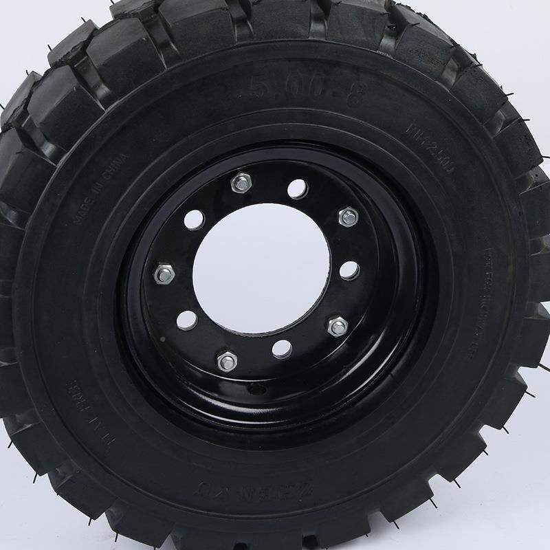 厂18寸家500040-8橡胶心轮胎充实气轮马车轮重型重实载心轮胎