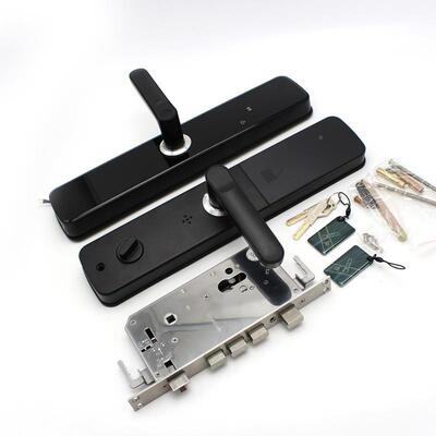 萨夫指纹无品牌/锁家用-防盗门能锁密码锁一伊握即开感应磁卡锁S