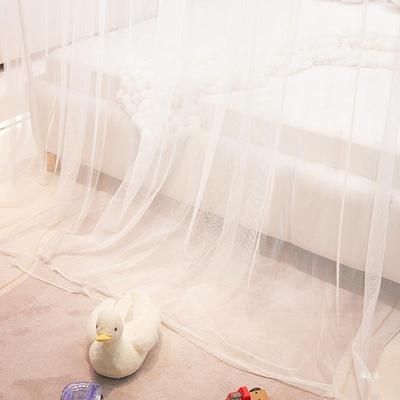 新款公主老风落地帐蚊家RSDLZZOW用三开门床幔防蚊加密式纱帐加粗
