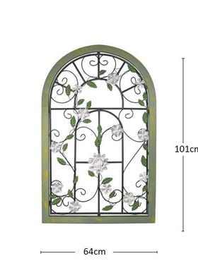 墙面假窗户布景道黑店板挂壁置物53460架窗框面留言具板庭园装品