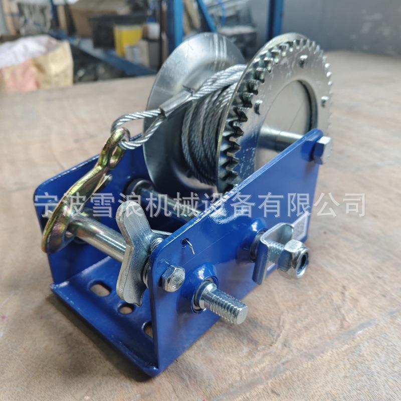 250磅手摇盘船用扬拖车绞盘卷机手绞动提升/机小型升降1100千0克